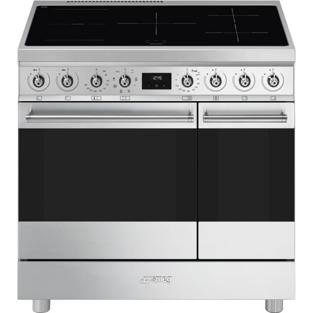 Smeg C92IMX2 90Cm Double Cavity Cooker With Induction Hob