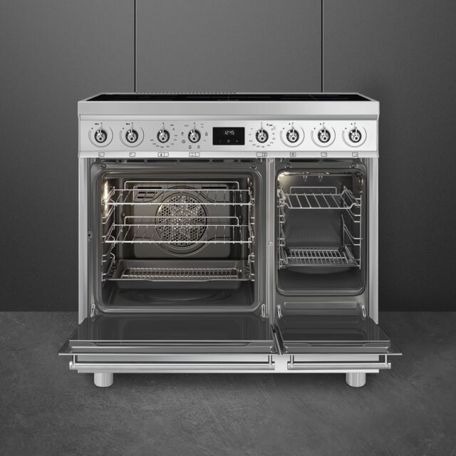 Smeg C92IMX2 90Cm Double Cavity Cooker With Induction Hob