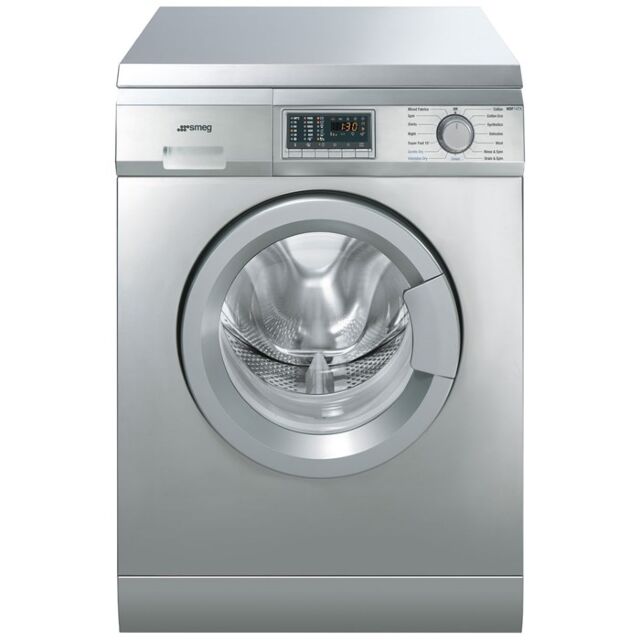 Smeg WDF147X-2 60cm 7kg Freestanding Washer Dryer, Stainless Steel