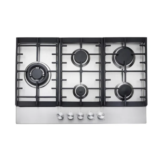 Teknix SCGH75X - Stainless steel 75cm 5 Zone Gas Hob