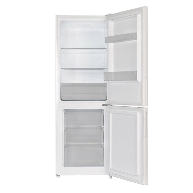 Teknix SMF165W/E 155/75 Litres, A (F) Rated, Glass Shelves, Led Interior Light, H1600mm, W550mm, Sma