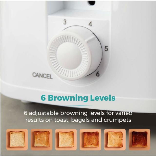 Tower PT20087WHT 2 Slice Toaster