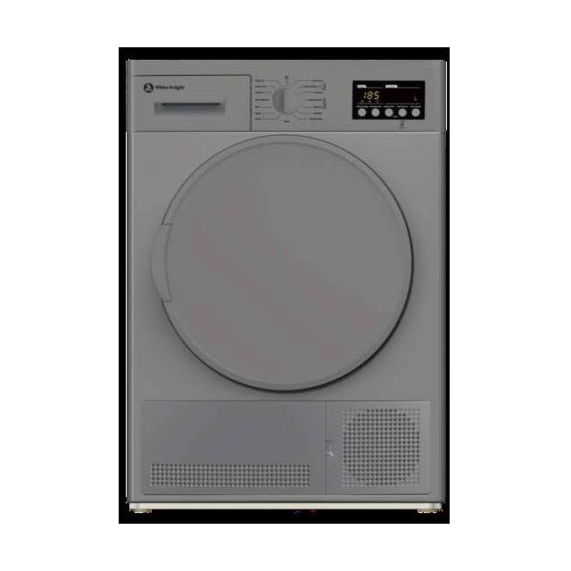 White Knight DAB96V8S 8Kg Condenser Dryer - Silver