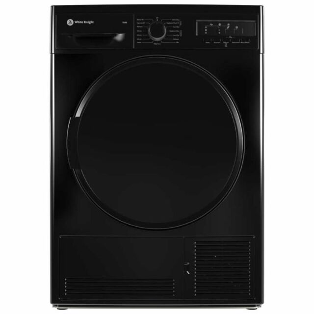 White Knight TD8B 8Kg Condenser Tumble Dryer - Black