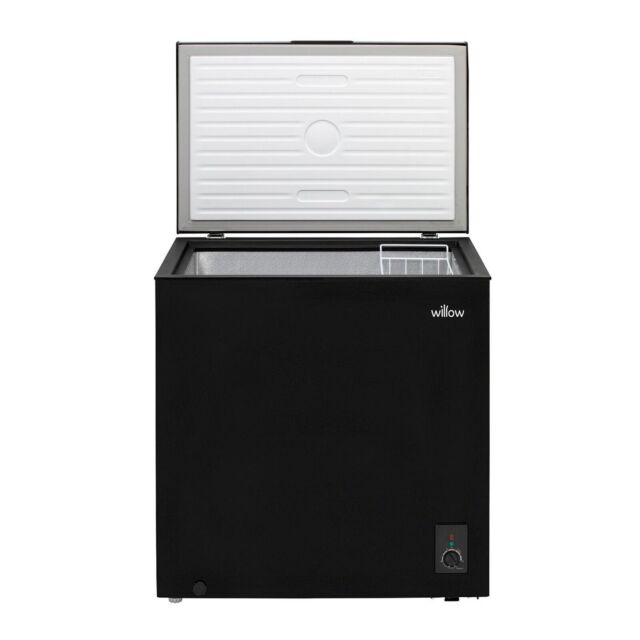 Willow W198CFB 199L Chest Fridge/Freezer, Black