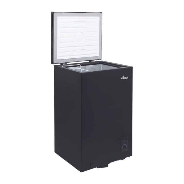 Willow W99CFB 99L Chest Freezer, Black
