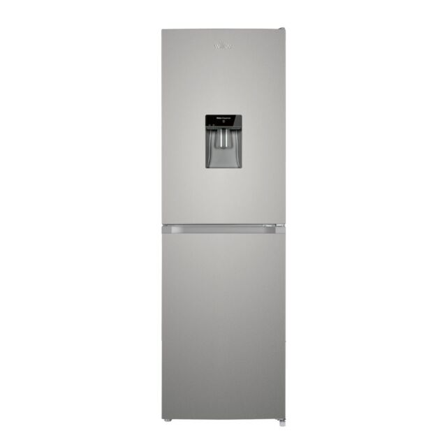 Willow WFF5050DX 175X55cm Low Frost Combi Fridge Freezer, Inox With Drinks Dispenser
