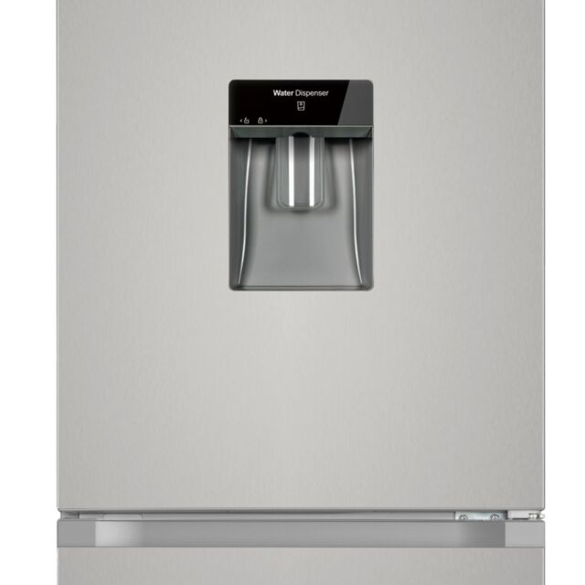 Willow WFF5050DX 175X55cm Low Frost Combi Fridge Freezer, Inox With Drinks Dispenser