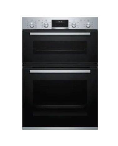 A-rated energy-efficient Bosch MBA5350S0B, Built-in double oven.